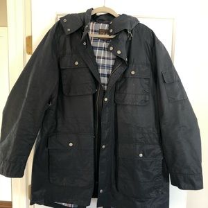 Cole Haan Waxed Pea Coat Jacket